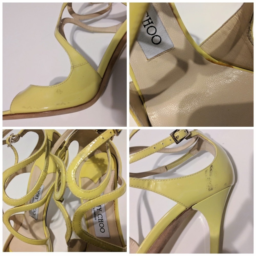 SOLD🎈$775🎉JIMMY CHOO❤️Lang❤️Sandals 37.5/7 - Picture 5 of 8